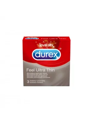Ultra jemné a tenké kondómy - DUREX kondómy Feel Ultra Thin 3 ks - durex-FeelUltraThin-3ks