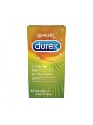 Kondómy vrúbkované a s výstupkami - DUREX kondómy Tickle Me 12 ks - durex-TickleMe-12ks