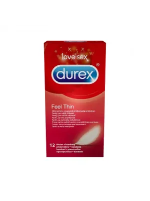 Ultra jemné a tenké kondómy - DUREX kondómy Feel Thin 12 ks - durex-FeelThin-12ks