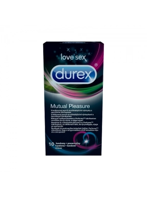 Kondómy vrúbkované a s výstupkami - DUREX kondómy Mutual Pleasure 10 ks - durex-MutualPleasure-10ks