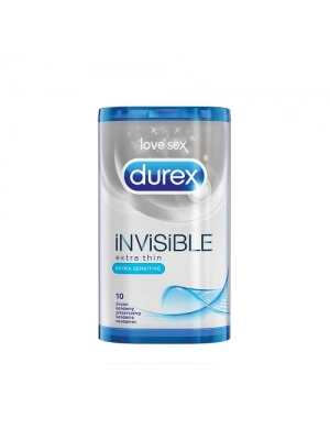 Ultra jemné a tenké kondómy - DUREX kondómy Invisible Extra Sensitive 10ks - durex-InvisiExtraSensitiv-10ks
