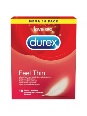 Ultra jemné a tenké kondómy - DUREX kondómy Feel Thin 18ks - durex-FeelThin-18ks