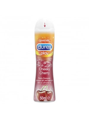 Lubrikačné gély s príchuťou alebo vôňou - Durex Play Cherry lubrikačný gél 50 ml - durex-PlayCherry-50ml