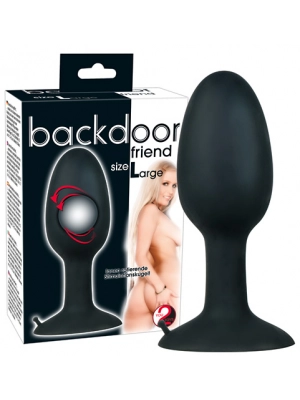 Nevibračné análne kolíky - Backdoor Friend Análny kolík s rotačnou guličkou Large - 5072290000
