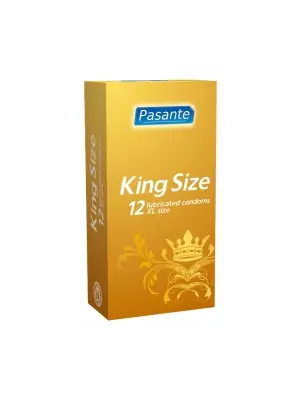 Extra veľké kondómy - Pasante kondómy King Size 60 mm - 12 ks - pasanteKingSize-12ks