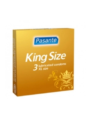 Extra veľké kondómy - Pasante kondómy King Size 60 mm - 3 ks - pasanteKingSize-3ks