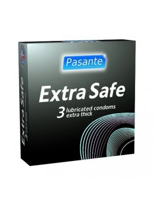 Extra bezpečné a zosilnené kondómy - Pasante zosilnené kondómy Extra 3 ks - pasanteExtra-3ks