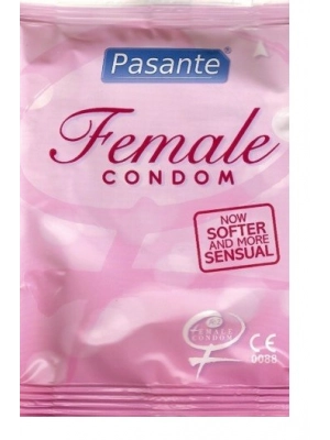 Špeciálne kondómy - Pasante Female kondóm bez latexu 1 ks - pasanteFemaleBezlatexu-1ks