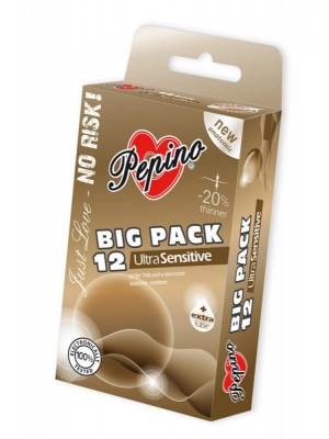Ultra jemné a tenké kondómy - Pepino kondómy Ultra Sensitive - 12 ks - 8592442900526