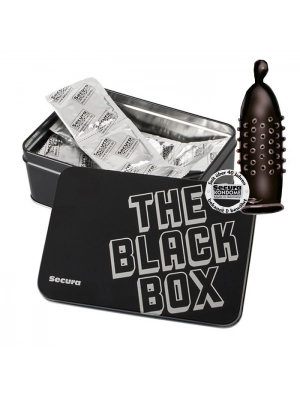 Akčné a darčekové sady kondómov - Secura kondómy The Black Box 50ks - 4132910000