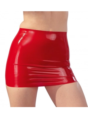 BDSM latex - LateX Latexová minisukňa červená S - XL - 29000333021 - S