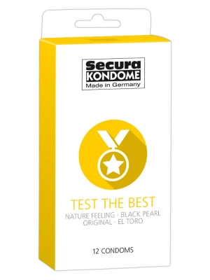 Akčné a darčekové sady kondómov - Secura kondómy Test the Best 12 ks - 4156180000