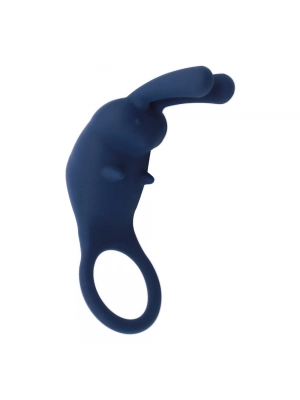 Erekčné krúžky vibračné - Bunny ring vibračný erekčný krúžok modrý - CH016blue