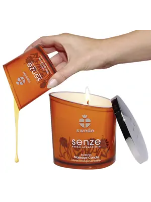 Masážne sviečky - Swede Senze Blissful masážna sviečka 150 ml - pomaranč a levanduľa - 6164780000
