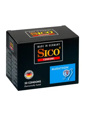 Kondómy predlžujúce styk - SICO kondómy Marathon 50 ks - ec10187