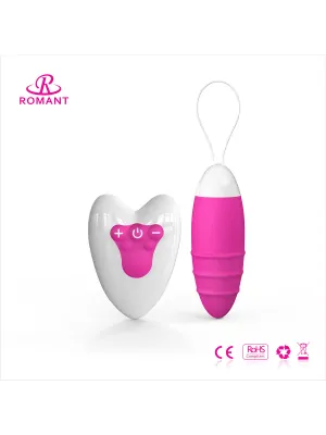 Vibračné vajíčka - Romant Cally vibračné vajíčko na dialkove ovládanie  ružové - RMT050CPI