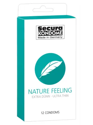 Ultra jemné a tenké kondómy - Secura kondómy Nature Feeling 12 ks - 4163550000