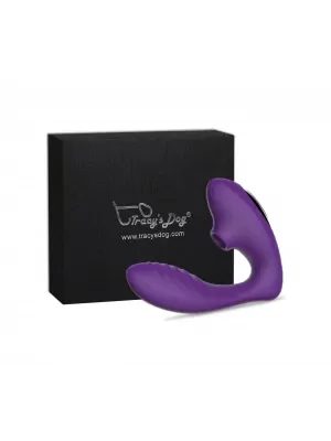 Tlakové stimulátory na klitoris - Tracy´s Dog - masturbátor pre ženy na bod G a klitoris fialový - AAS007PU