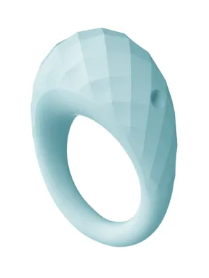 Erekčné krúžky vibračné - Aquatic Zelie vibračný erekčný krúžok modrý - dc21736