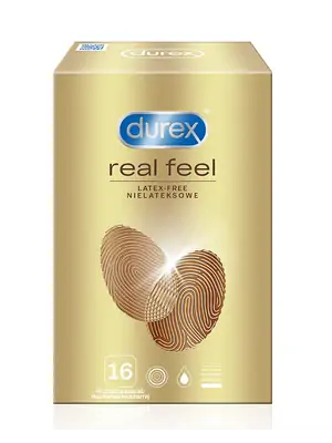 Kondómy bez latexu - DUREX kondómy Real Feel 16 ks - durex-RealFeel-16ks