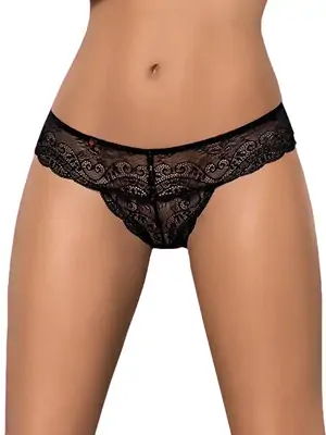 Erotické nohavičky - Obsessive tangá Miamor - 5901688209905 - L/XL černá