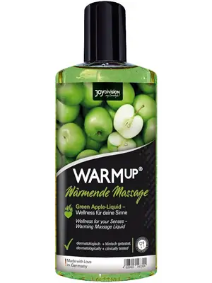 Masážne oleje a sviečky - oydivision WARMup masážny olej - zelené jablko 150 ml - sf14330
