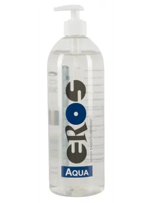 Lubrikačné gély na vodnej báze - Eros Aqua Bottle Lubrikačný gél 1 l - 6133710000