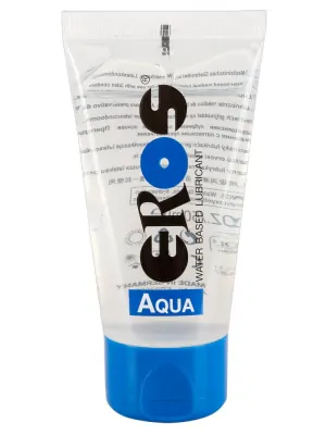 Lubrikačné gély na vodnej báze - Eros Aqua Tube Lubrikačný gél 50 ml - 6151100000