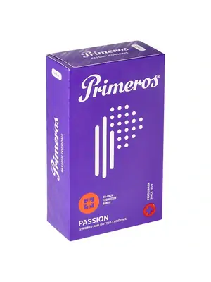 Kondómy vrúbkované a s výstupkami - Primeros Passion kondómy 12 ks - 8594068390637