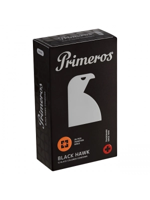 Farebné kondómy - Primeros Black Hawk kondómy 12 ks - 8594068390576