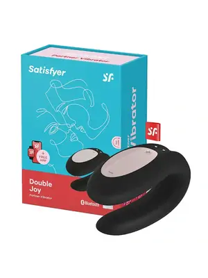 Párové vibrátory - Satisfyer Double Joy párový vibrátor čierny - sat4002392