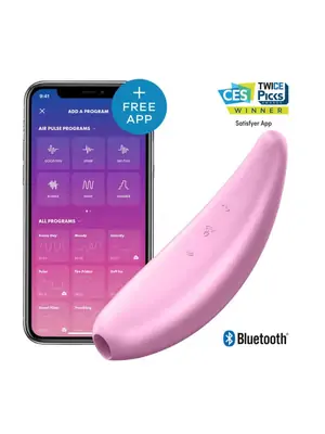 Tlakové stimulátory na klitoris - Satisfyer Curvy 3+ ružový - 4061504001890