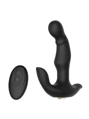 Análne vibrátory - BOOM Charles II stimulátor prostaty na diaľkové ovládanie - čierny - BOM00134