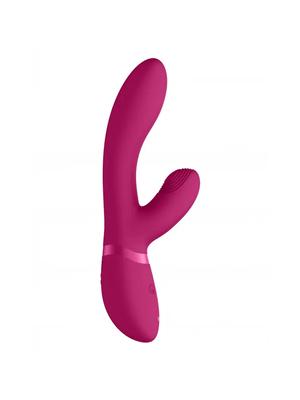 Vibrátory na klitoris - VIVE Kyra Pink vibrátor na bod-G a s pulzáciami - VIVE018PNK