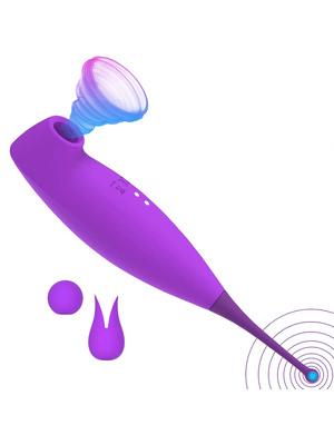 Vibrátory na klitoris - BASIC X Ďateľ podtlakový stimulátor klitorisu fialový - BSC00253
