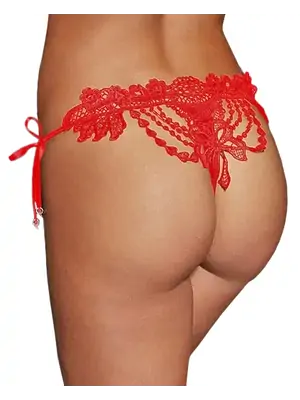 Erotická tangá - Wanita Mirabel tangá nohavičky červené - wanP5101-3-S - S