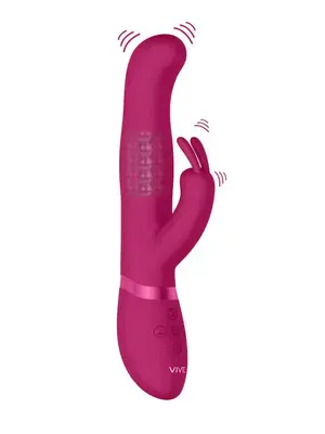 Rotačné a rabbit vibrátory - VIVE Izara rotačný vibrátor G-spot rabbit ružový - VIVE014PNK