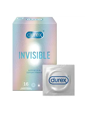 Ultra jemné a tenké kondómy - DUREX kondómy Invisible 16 ks - 5900627081411