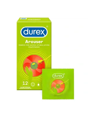 Kondómy vrúbkované a s výstupkami - DUREX kondómy Arouser 12 ks - 5010232964822
