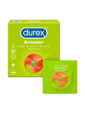 Kondómy vrúbkované a s výstupkami - DUREX kondómy Arouser 3 ks - 5010232964853
