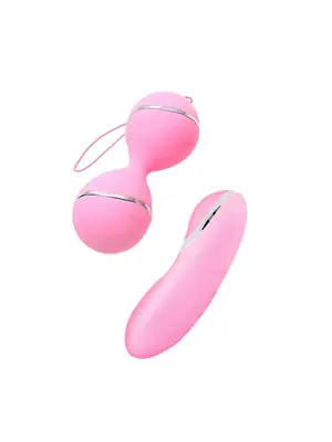 Venušine guličky - Rimba Ibiza vibračný set ružový - rmb2542