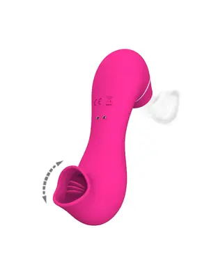 Tlakové stimulátory na klitoris - Romant Laurence obojstranný Suction stimulátor klitorisu - RMT118pnk