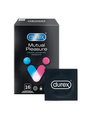 Kondómy vrúbkované a s výstupkami - DUREX kondómy Mutual Pleasure 16 ks - 5052197053104