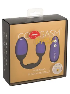 Vibračné vajíčka - GoGasm vibračné vajíčko pre vagínu a análik s diaľkovým ovládaním - 5977750000