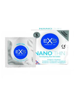 Ultra jemné a tenké kondómy - EXS Nano Thin kondómy 3 ks - shm3EXSNANO