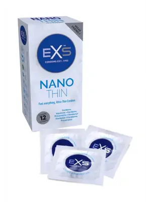 Ultra jemné a tenké kondómy - EXS Nano Thin kondómy 12 ks - shm12EXSNANO
