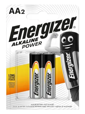 Nabíjačky a batérie - Energizer Alkaline Power - Tužkové batérie AA/2ks - EB004