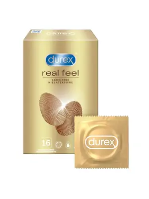 Kondómy bez latexu - Durex Real Feel kondómy 16 ks - 5052197053074
