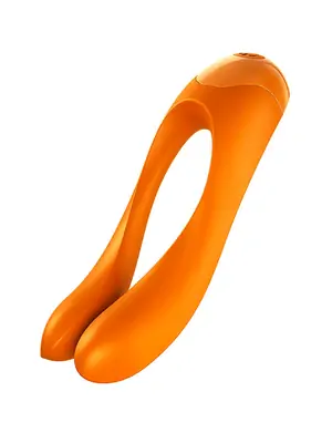 Multifunkčné vibrátory - Satisfyer Candy Cane Multifunkčný vibrátor - oranžový - sat4004143