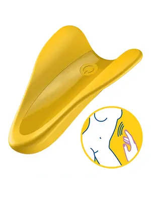 Vibrátory na klitoris - Satisfyer High Fly Vibrátor pod prst - žltý - sat4004112